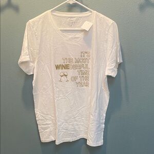 J.Crew Factory Collector Tee NWT | “Most Winederful Time of the Year” | NWT
